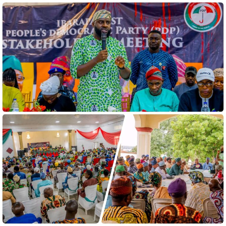 Oyo Speaker, Ogundoyin Convenes Ibarapa East PDP stakeholders’ Engagements, Reiterates Party Unity, Grassroot Mobilization