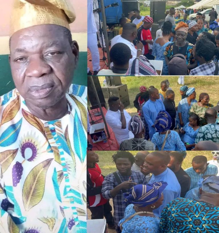 Burial Ceremony: Elder Kenfab Appreciates Hon AKT, Chairman Kamoru, Double T, Lafisoye, Okeyode, Ibitoye, Adeaga, Akika, Ayobami Gold, Tiamy others