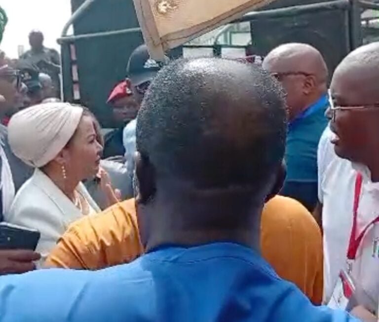 Gunshots as Protesting Contractors Block Minister From Accessing Finance Ministry in FCT