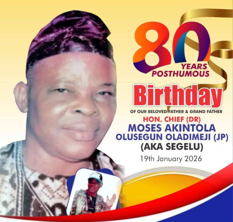 80th Posthumous Birthday: Son, Baale Eleruko Olawatosin Celebrates Legacy of Late Political Icon, Hon. SEGELU